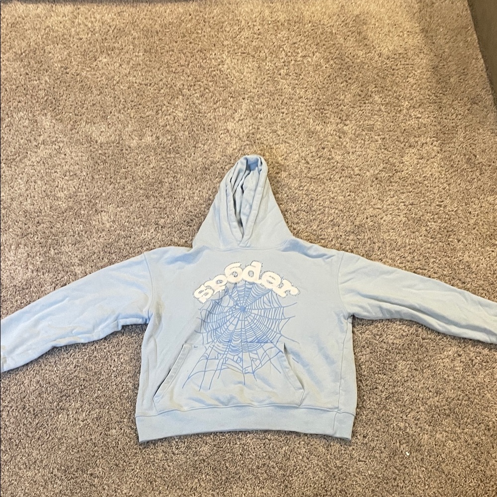Spider Blue Hoodie for Men